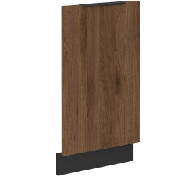 Front do zmywarki 45 cm Nela 61 czarny / orzech okapi