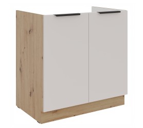 Szafka pod zlew 80 cm LIVO 01 dąb artisan / kaszmir