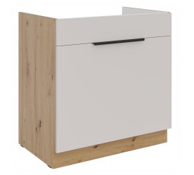 Szafka pod zlew z szufladą 80 cm LIVO 02 dąb artisan / kaszmir
