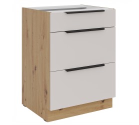 Szafka z szufladami 60 cm LIVO 08 dąb artisan / kaszmir