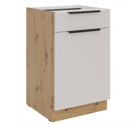 Szafka dolna z szufladą 50 cm LIVO 10 dąb artisan / kaszmir