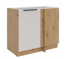 Szafka dolna narożna 105 cm LIVO 15 dąb artisan / kaszmir