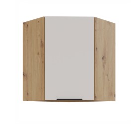 Szafka górna narożna 60 cm LIVO 24 dąb artisan / kaszmir