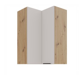 Szafka górna narożna 60 cm LIVO 27 dąb artisan / kaszmir