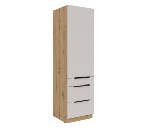 Słupek kuchenny z szufladami 60 cm LIVO 40 dąb artisan / kaszmir