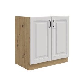 Szafka pod zlew 80 cm SILO 01 biała artisan grafit
