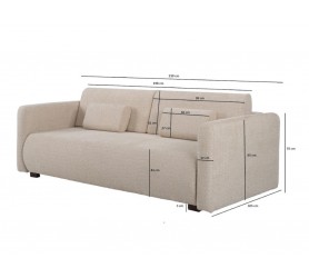 Wymiary sofa Lusso