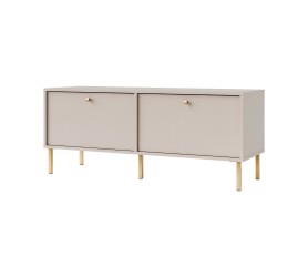 Komoda RTV uchylna na nóżkach 120 cm NAYO 02 beż czarna...