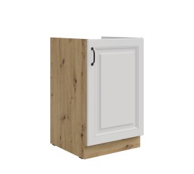 Szafka dolna pod zlew 50 cm SILO 09 biała grafit artisan