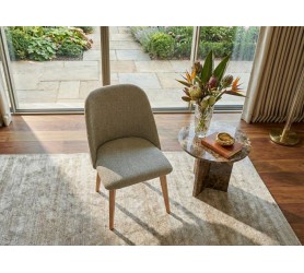 Krzesło beżowe tapicerowane Viva 3