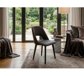 Szare krzesło tapicerowane Viva 4