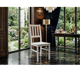 Białe drewniane krzesło Armano 4D