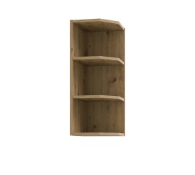 Półka narożna górna 30 cm SILO 51 biała artisan