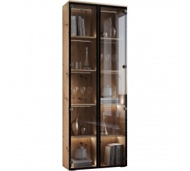 Duża witryna stojąca 70x180 cm ze szkłem GOFI 04 FIGO...