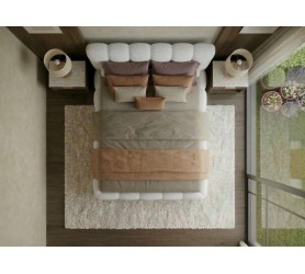 Kadr z góry na Łóżko Tapicerowane Navo