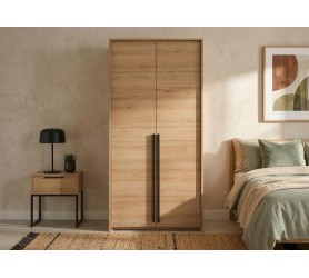 Szafa Wąska 105 cm Candelo 2-Drzwiowa Dąb dziki