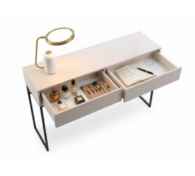 Toaletka Industrialna 137 cm Candelo - Biurko Loft - Beż Piaskowy