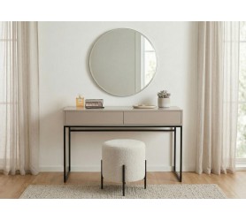Biurko Industrialne 137 cm Candelo - Toaletka Loft - piaskowy beż