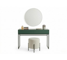 Biurko Industrialne 137 cm Candelo - Toaletka Loft - Butelkowa Zieleń