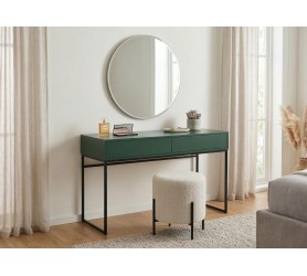 Biurko Industrialne 137 cm Candelo - Toaletka Loft - Butelkowa Zieleń