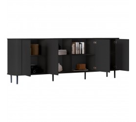 Komoda RTV Azilia Czarna 215 cm Azelio