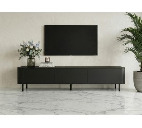 Komoda RTV Czarna 215 cm Azilia