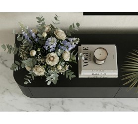Nowoczesna Komoda RTV Czarna 215 cm Azilia Azelio