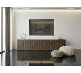 Nowoczesna Komoda RTV Dąb Barock 215 cm Azilia Azelio