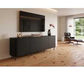 Komoda RTV Azilia Czarna 215 cm Azelio