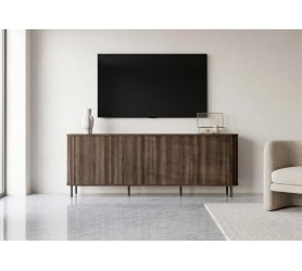 Komoda RTV Azilia Dąb Barock 215 cm 4-Drzwiowa Azelio