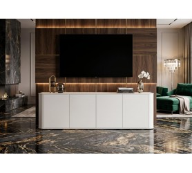 Duża Komoda RTV Azilia Biała 215 cm Azelio