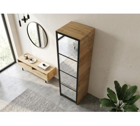 Szafa 1-Drzwiowa Z Lustrami 53 cm Edan Dąb Craft Złoty Edan tanio od kamameble.pl