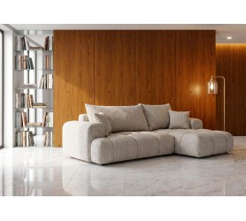Narożnik Rozkładany Cremon 260x145 cm Greige Chmurka kamameble
