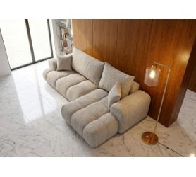 Narożnik Rozkładany Cremon 260x145 cm Greige Chmurka kamameble