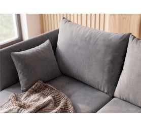 Duży Narożnik Rozkładany Aspen 292x152 cm cienkie boczki