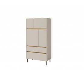 Komoda wysoka z szufladami| regał zamknięty LOCA LC5 80 cm |...