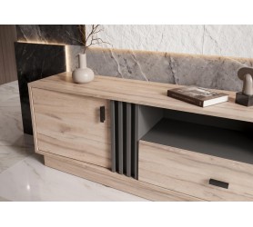 Komoda RTV Oliver 05 125x45x40 cm dąb estana allmo