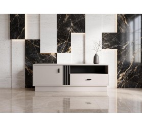 Komoda RTV Oliver 05 125x45x40 cm kaszmir allmo