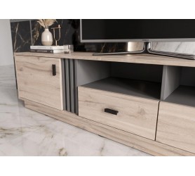 Komoda RTV Oliver 06 155x45x40 cm dąb estana Allmo