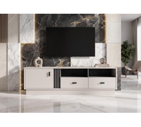 Komoda RTV Oliver 06 155x45x40 cm kaszmir Allmo
