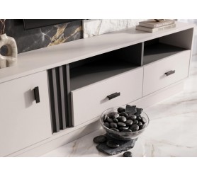 Komoda RTV Oliver 06 155x45x40 cm kaszmir Allmo