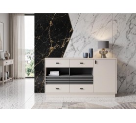 Komoda Do Salonu Oliver 08 155x85x40 cm Allmo Kaszmir