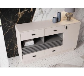 Komoda Do Salonu Oliver 08 155x85x40 cm Allmo Kaszmir