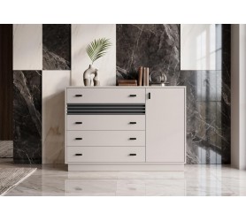 Komoda Do Salonu Oliver 17 135x95x40 cm Allmo Meblar