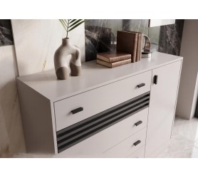 Komoda Do Salonu Oliver 17 135x95x40 cm Allmo Meblar