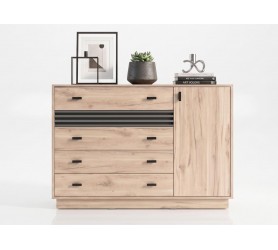 Komoda Do Salonu Oliver 17 135x95x40 cm Allmo Meblar