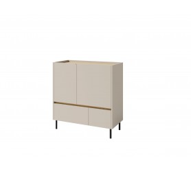 Komoda uchylna z szufladmi LOCA LC9 95 cm|beż...