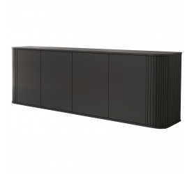 Komoda 4D 200 cm ZONE czarna komoda stojąca | duża komoda...