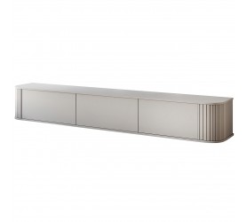Komoda RTV 220 cm ZONE kaszmir komoda stojąca z ryflowanymi...