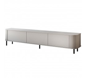 Komoda RTV 50x220 cm ZONE kaszmirowa komoda na nóżkach z...